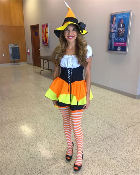 Candy corn witch outfit for halloween